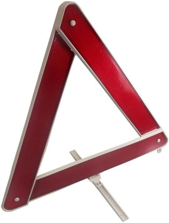 Triângulo De Segurança Carros Universal Sinalização Branco