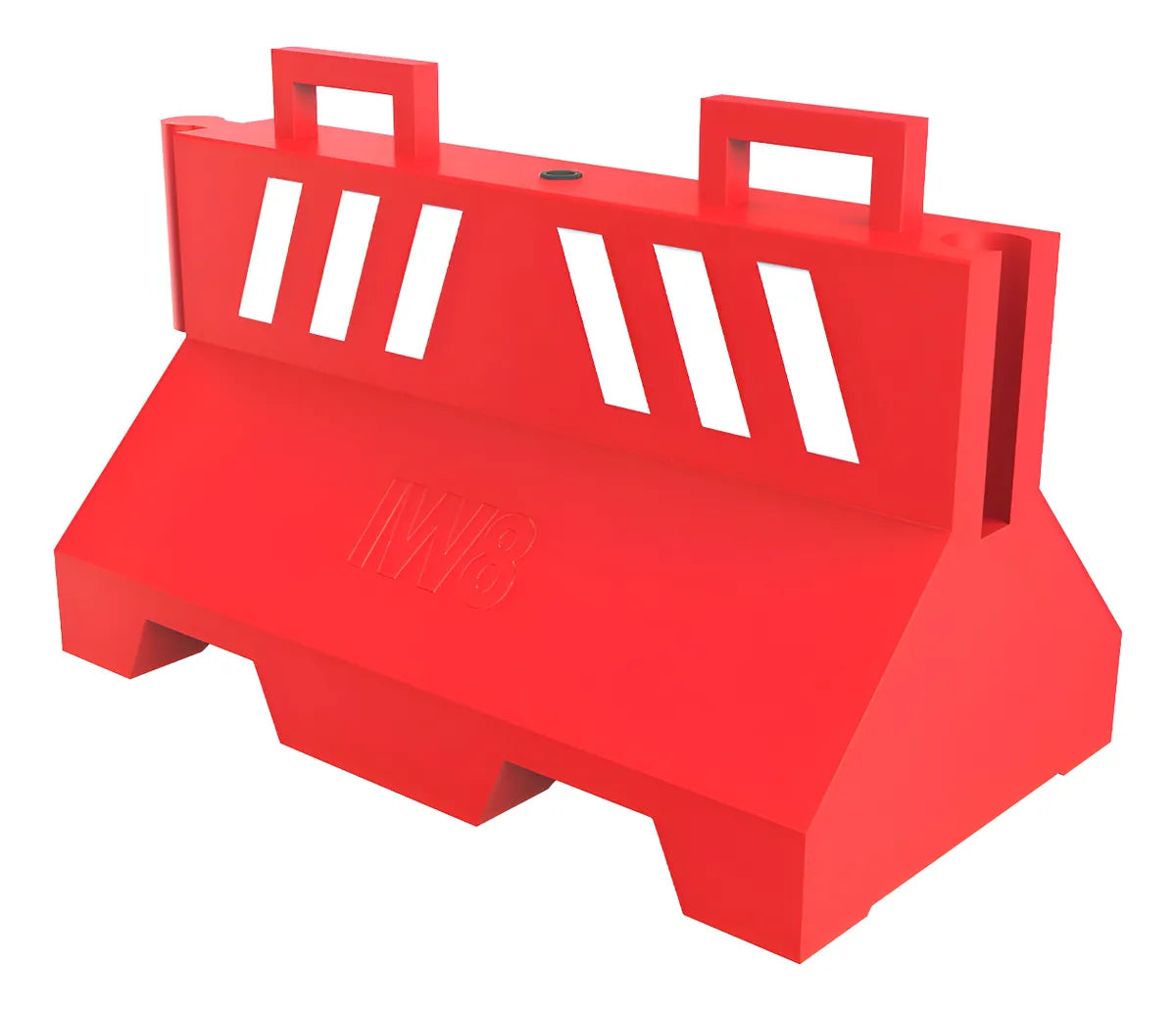 Barreira Plástica Monobloco Refletivo Tráfego De Vias Vermelho